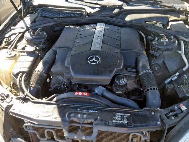 WDBNG75J26A472701 - 2006 MERCEDES-BENZ S 500 BLACK photo 7