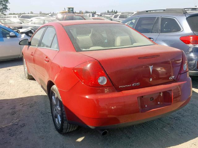 1G2ZH558464132762 - 2006 PONTIAC G6 GT RED photo 3