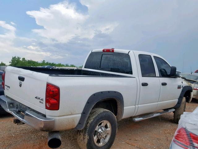 3D7KS28A98G114927 - 2008 DODGE RAM 2500 S WHITE photo 4