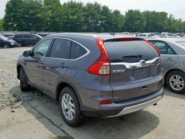 5J6RM4H71GL068430 - 2016 HONDA CR-V EXL GRAY photo 3