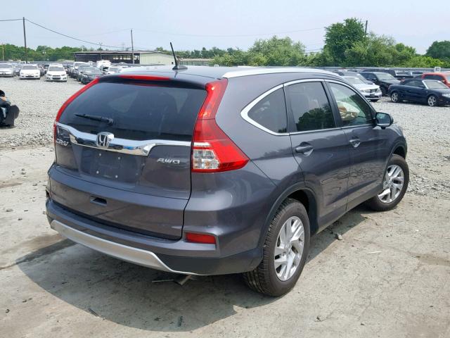 5J6RM4H71GL068430 - 2016 HONDA CR-V EXL GRAY photo 4