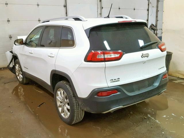 1C4PJMDS1EW237440 - 2014 JEEP CHEROKEE L WHITE photo 3