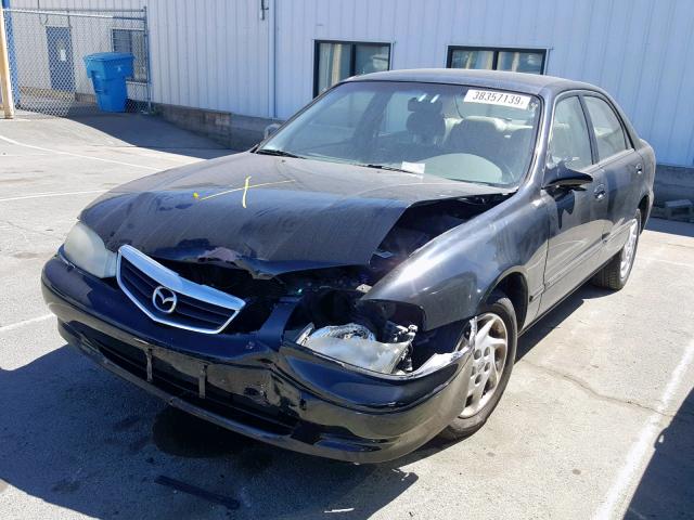 1YVGF22D5Y5120085 - 2000 MAZDA 626 ES BLACK photo 2