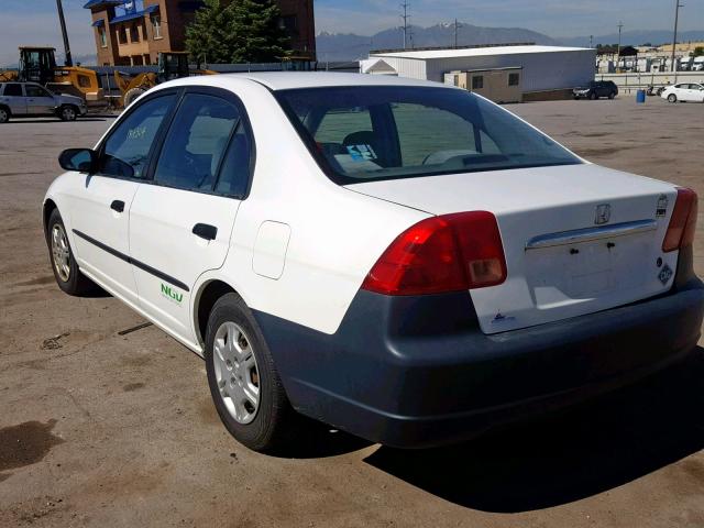 1HGEN26461L000275 - 2001 HONDA CIVIC GX WHITE photo 3