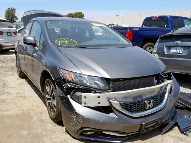 19XFB2F95DE239644 - 2013 HONDA CIVIC EXL GRAY photo 1