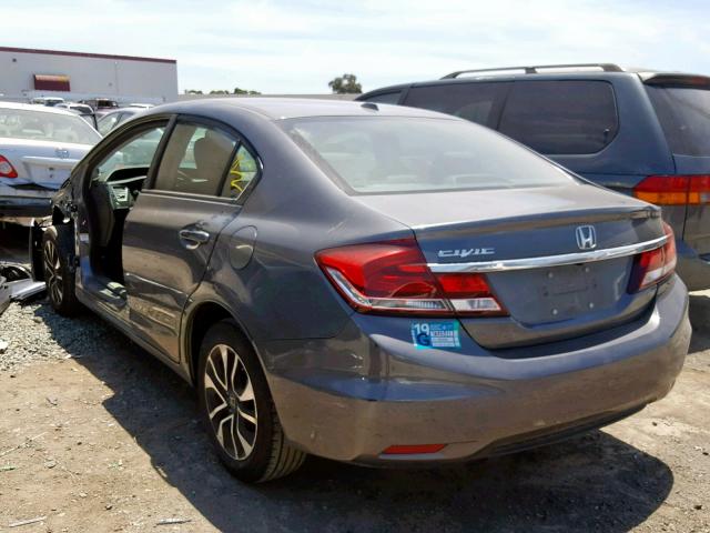 19XFB2F95DE239644 - 2013 HONDA CIVIC EXL GRAY photo 3