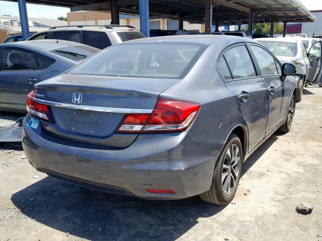 19XFB2F95DE239644 - 2013 HONDA CIVIC EXL GRAY photo 4