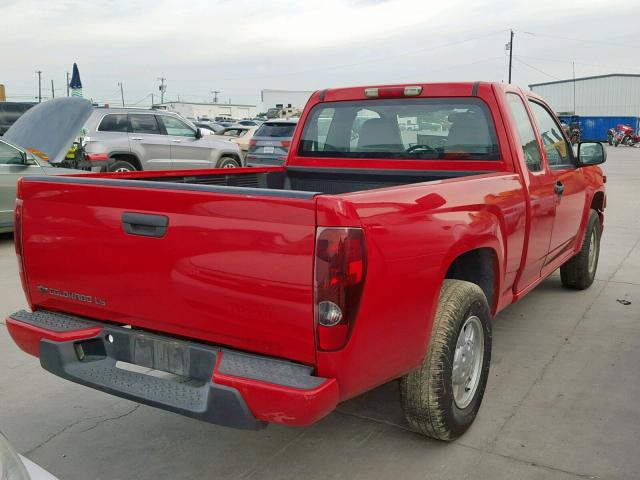 1GCCS199X88149382 - 2008 CHEVROLET COLORADO RED photo 4