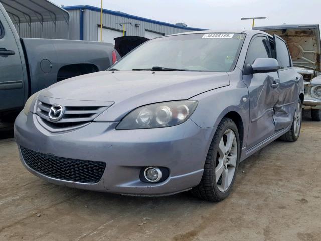 JM1BK143941131151 - 2004 MAZDA 3 HATCHBAC GRAY photo 2