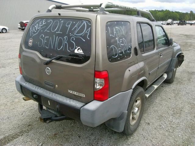 5N1ED28T84C619238 - 2004 NISSAN XTERRA XE SILVER photo 4