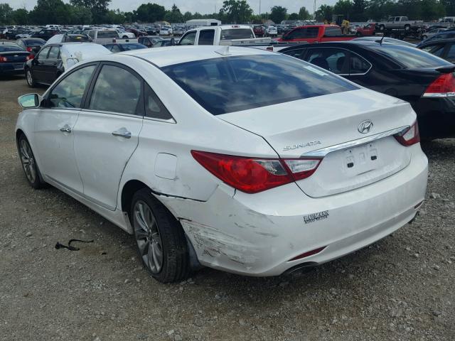 5NPEC4AC9CH311379 - 2012 HYUNDAI SONATA SE WHITE photo 3