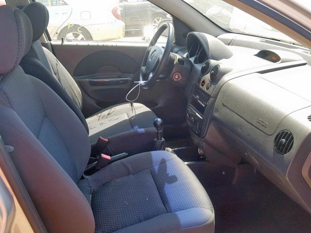 KL1TD66606B667820 - 2006 CHEVROLET AVEO BASE ვერცხლისფერი ფოტო 5