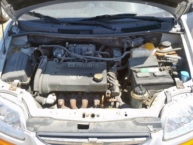 KL1TD66606B667820 - 2006 CHEVROLET AVEO BASE ვერცხლისფერი ფოტო 7