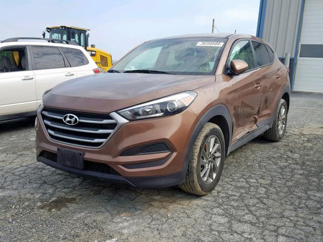 KM8J23A46HU439107 - 2017 HYUNDAI TUCSON SE BROWN photo 2