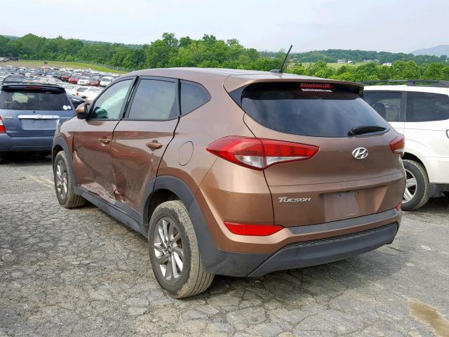 KM8J23A46HU439107 - 2017 HYUNDAI TUCSON SE BROWN photo 3