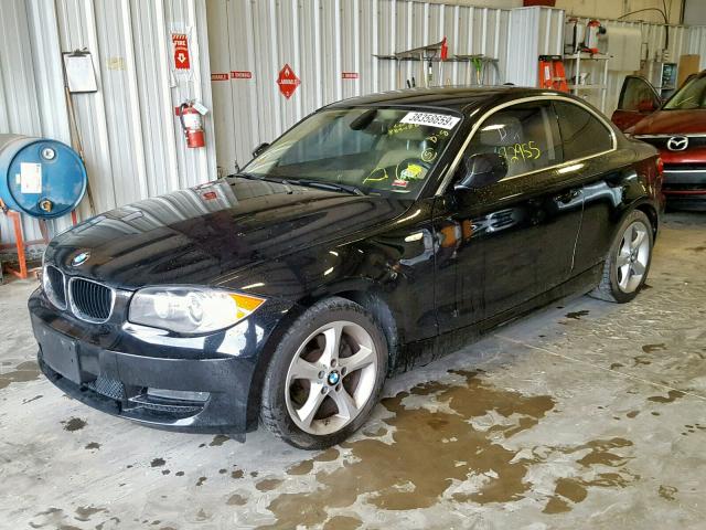 WBAUP7C58AVK77591 - 2010 BMW 128 I BLACK photo 2