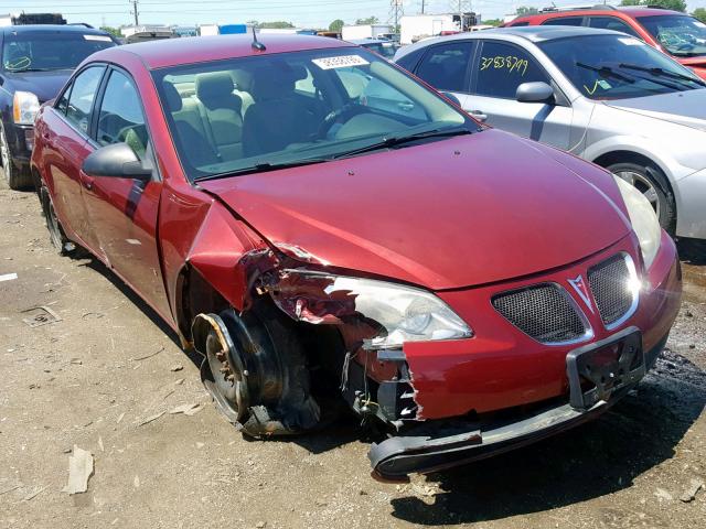 1G2ZF57B884161456 - 2008 PONTIAC G6 VALUE L BURGUNDY photo 1