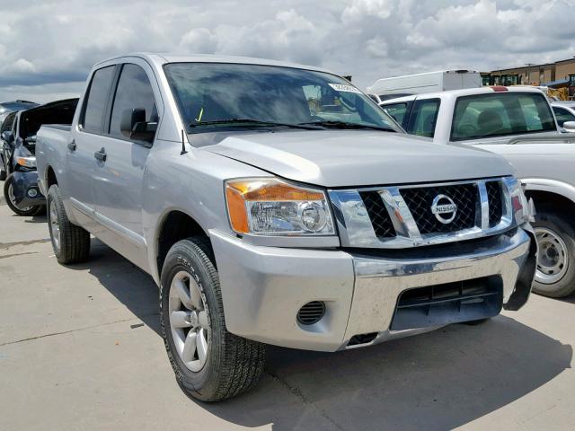 1N6AA0EK3EN503699 - 2014 NISSAN TITAN S SILVER photo 1