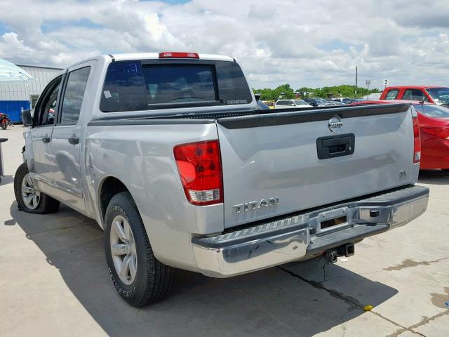 1N6AA0EK3EN503699 - 2014 NISSAN TITAN S SILVER photo 3