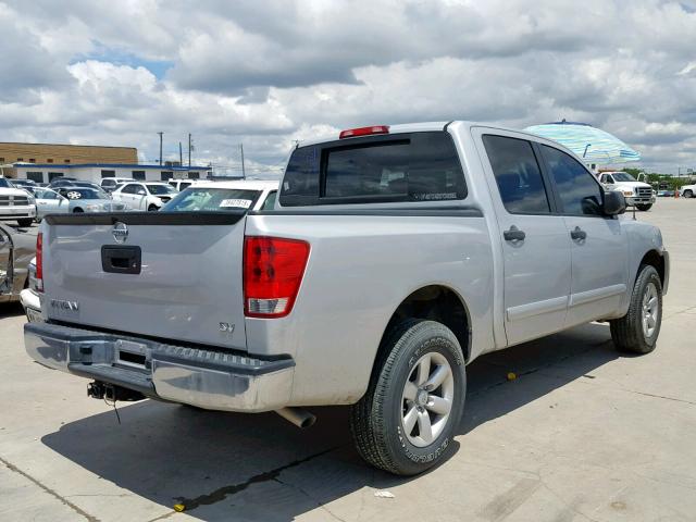 1N6AA0EK3EN503699 - 2014 NISSAN TITAN S SILVER photo 4