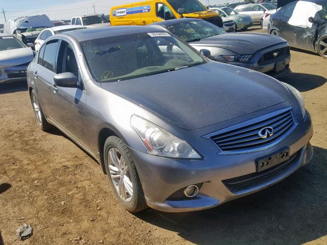 JN1CV6AR6DM760384 - 2013 INFINITI G37 SILVER photo 1