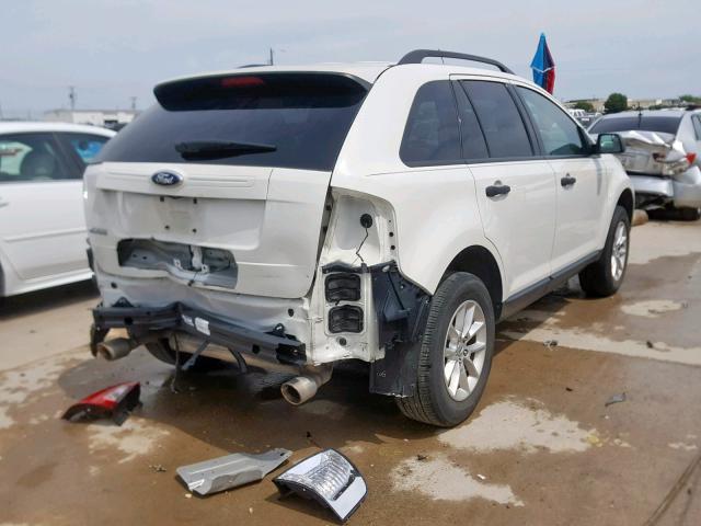 2FMDK3GC3DBC33660 - 2013 FORD EDGE SE WHITE photo 4