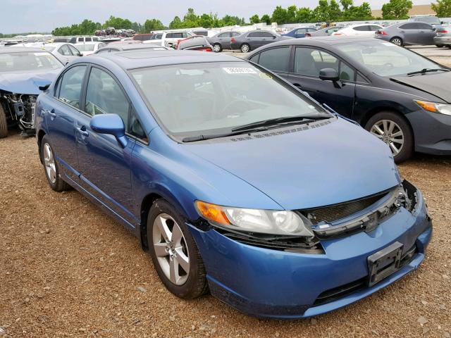 1HGFA16958L022378 - 2008 HONDA CIVIC EXL BLUE photo 1