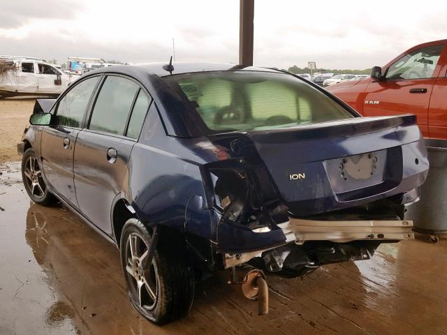 1G8AL55FX7Z168413 - 2007 SATURN ION LEVEL BLUE photo 3