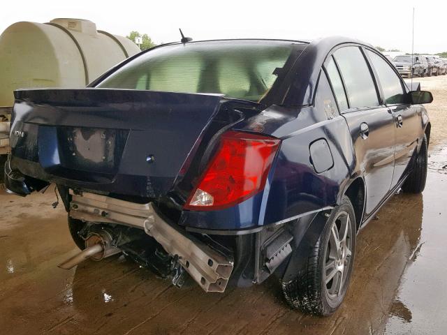 1G8AL55FX7Z168413 - 2007 SATURN ION LEVEL BLUE photo 4