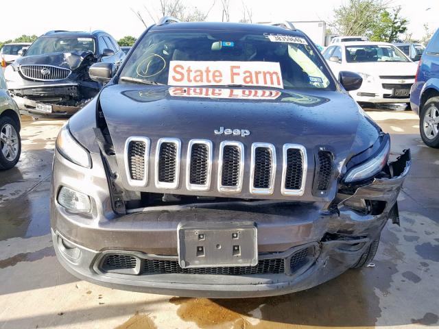 1C4PJLCB9GW184632 - 2016 JEEP CHEROKEE L GRAY photo 9