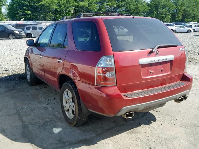 2HNYD18966H525224 - 2006 ACURA MDX TOURIN RED photo 3