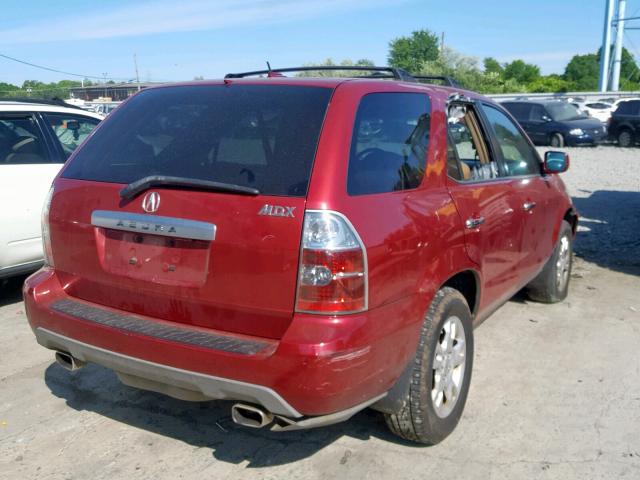 2HNYD18966H525224 - 2006 ACURA MDX TOURIN RED photo 4