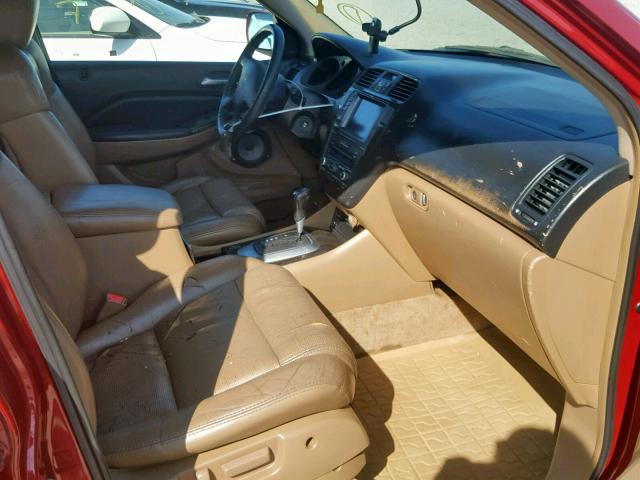 2HNYD18966H525224 - 2006 ACURA MDX TOURIN RED photo 5