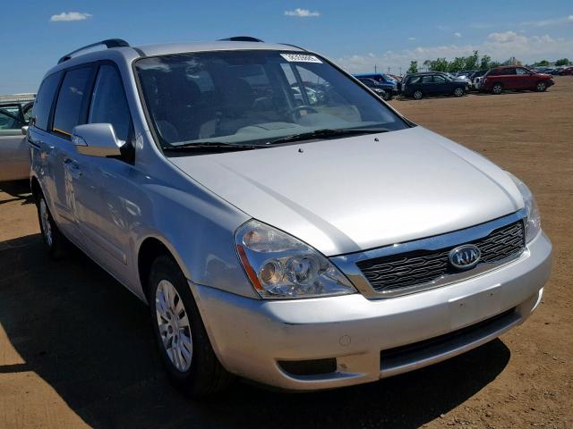 KNDMG4C70C6434112 - 2012 KIA SEDONA LX SILVER photo 1