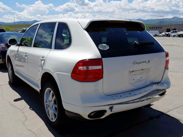 WP1AB29P88LA52561 - 2008 PORSCHE CAYENNE S WHITE photo 3