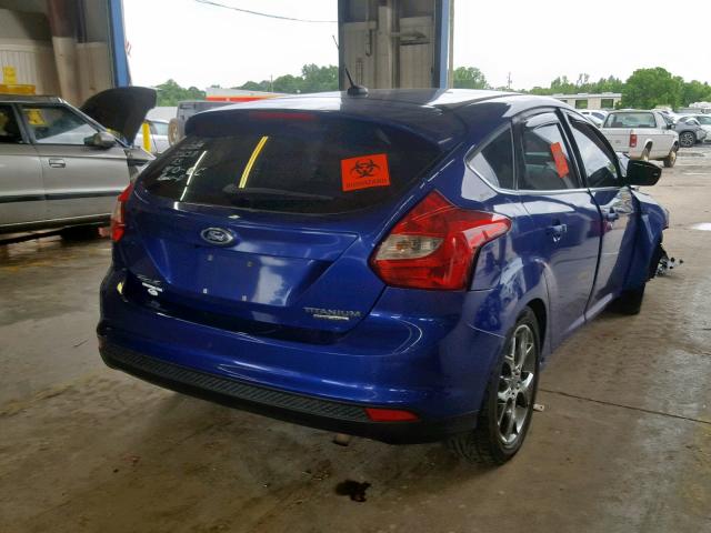 1FADP3N27EL422349 - 2014 FORD FOCUS TITA BLUE photo 4