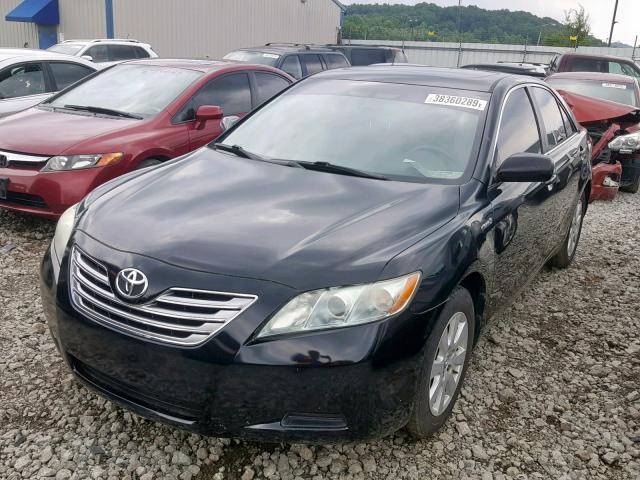 4T1BB46K29U096508 - 2009 TOYOTA CAMRY HYBR BLACK photo 2