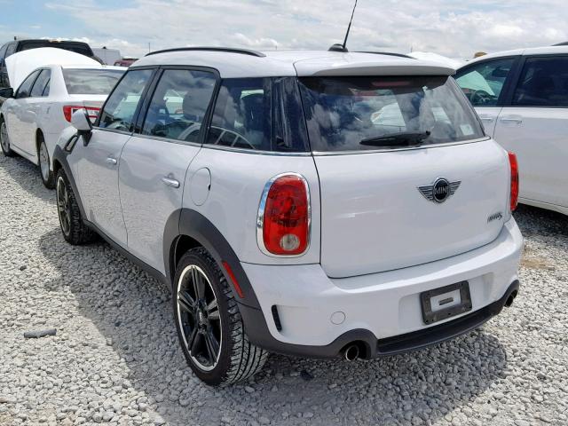 WMWZC3C55CWL84430 - 2012 MINI COOPER S C WHITE photo 3