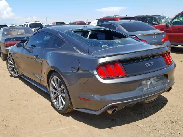 1FA6P8CFXF5338320 - 2015 FORD MUSTANG GT CHARCOAL photo 3