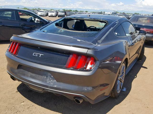 1FA6P8CFXF5338320 - 2015 FORD MUSTANG GT CHARCOAL photo 4