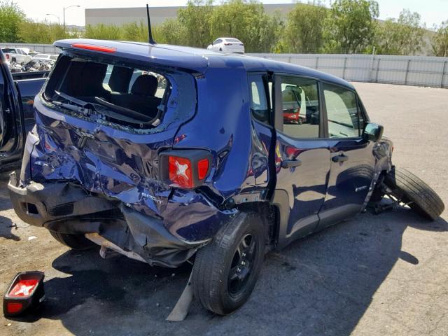 ZACCJBAB5HPF16723 - 2017 JEEP RENEGADE S BLUE photo 4