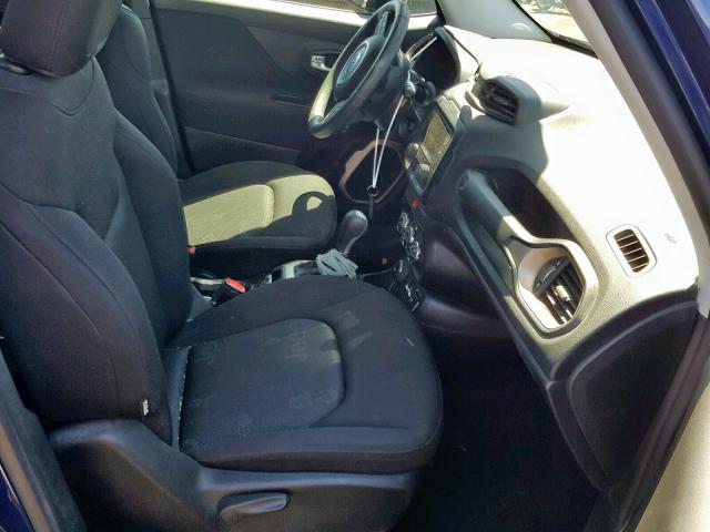 ZACCJBAB5HPF16723 - 2017 JEEP RENEGADE S BLUE photo 5