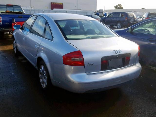 WAUBH64B21N134865 - 2001 AUDI A6 2.8 SILVER photo 3