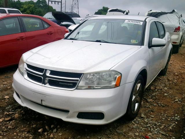 1B3BD1FB8BN558682 - 2011 DODGE AVENGER MA WHITE photo 2