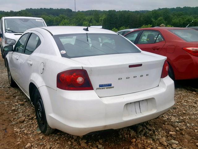 1B3BD1FB8BN558682 - 2011 DODGE AVENGER MA WHITE photo 3