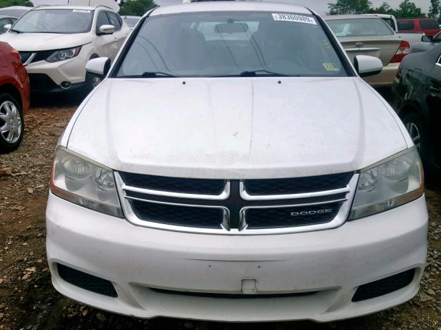 1B3BD1FB8BN558682 - 2011 DODGE AVENGER MA WHITE photo 9