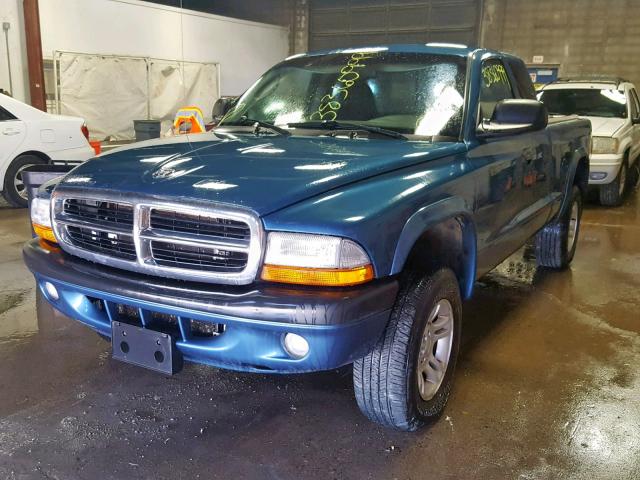 1D7HG32N24S749228 - 2004 DODGE DAKOTA SPO BLUE photo 2