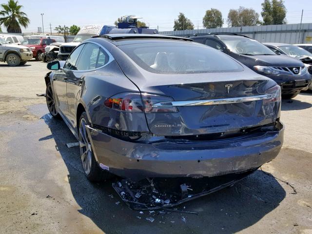 5YJSA1E27JF281433 - 2018 TESLA MODEL S GRAY photo 3