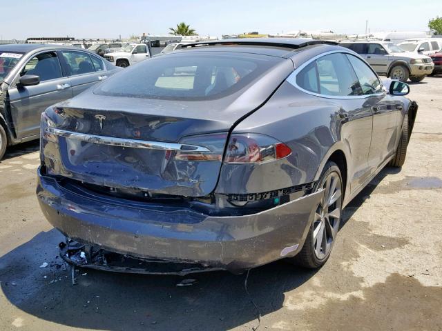 5YJSA1E27JF281433 - 2018 TESLA MODEL S GRAY photo 4