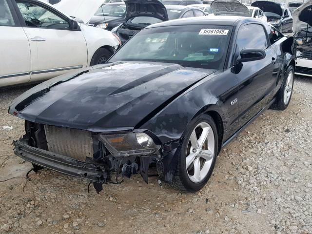 1ZVBP8CF5C5256982 - 2012 FORD MUSTANG GT BLACK photo 2